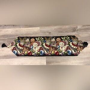 Festive Cat Tapestry Table Runner